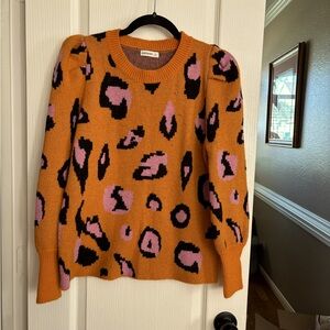 ANDTHEWHY beautiful bright, long sleeve‎ sweater very soft   0494